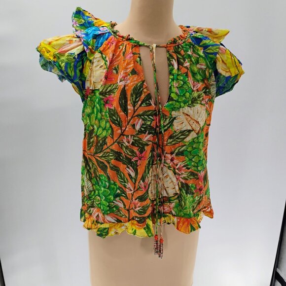 FARM RIO CAIPIRINHA Top in tropical design size M - Picture 3 of 16